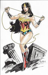 Yanick Paquette - Yanic Paquette -  Wonder Woman Earth One - Illustration originale