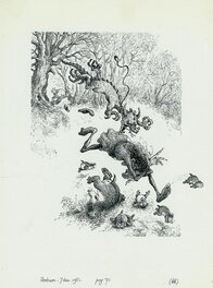 Jean Dulieu - Paulus de Boskabouter - Paulus en het Draakje - Illustration originale