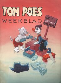 Marten Toonder - Tom Poes Weekblad - 3e jaargang - cover - Couverture originale