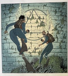 André Juillard - Le Triangle Secret- Couverture Tome 6 par André Juillard - Couverture originale