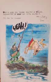 Stéphane Dizier - La pêche au colin - Illustration originale