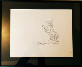 Pinocchio signé par Ollie Johnston