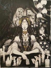 Alice Picard - Illustration pour exposition Trolls et légendes 2017 - Illustration originale
