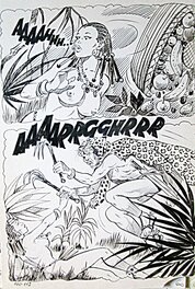 Alberto Del Mestre - Les hommes-léopards - La Schiava n°38 page 112 (série jaune n°143) - Comic Strip