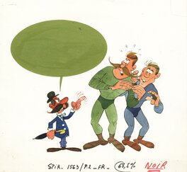 Louis Salvérius - 1968 - Salverius - Spirou (Illustration Belgian/Dupuis KV) - Illustration originale