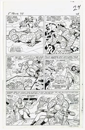 Jack Kirby - FF issue 38 page 18 Kirby / Stone - Planche originale