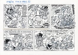 Dirk Stallaert - 2007 - Plankgas en Plastronneke 3 (2 x half a page - Belgian KV) - Comic Strip