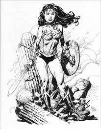 David Finch - David Finch -  Wonder Woman - Illustration originale