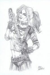 Mike Ratera - Harley Quinn - Illustration originale