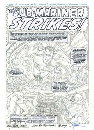Julian Jordan - Namor/ The Sub-Mariner Strikes - Original art