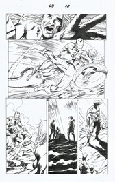 Alan Davis - Avengers #63 p18 - Thor versus Captain America! - Comic Strip