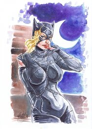 Francesca Follini - Catwoman par Follini - Illustration originale
