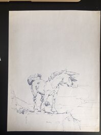 Frank Frazetta - Horse - Original art