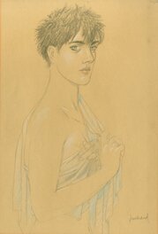 André Juillard - Le Cahier Bleu - Louise - Original Illustration