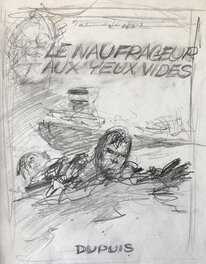 René Follet - Valhardi . Crayonnés pour projets couvertures . - Original art