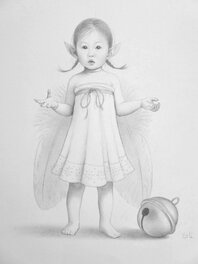 Erlé Ferronnière - La petite fée au grelot - Illustration originale