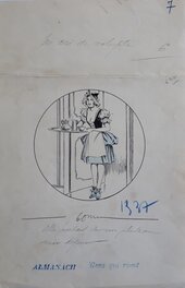 René Giffey - Un cri de volupté - Original Illustration