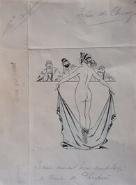 René Giffey - Irène de Chicago - Le truc de Phryné - Original Illustration