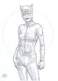 Luca Erbetta - Catwoman par Erbetta - Illustration originale