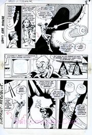 Dave Gibbons - Green Lantern#186 - John Stewart As Green Lantern! Sweet action page! - Comic Strip