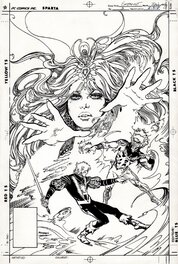 Esteban Maroto - Amethyst #3 Cover (1987) - Planche originale