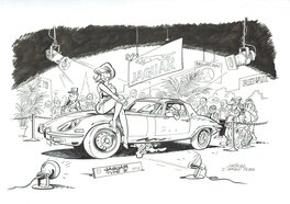 Jean-Marc Krings - Salon de l'auto - Original Illustration