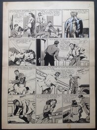 Chott - Chott Fantax 27 Planche Originale 3 N&B et Lavis . Éo Pierre Mouchot 1948 . - Comic Strip