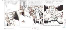 Planche originale - Strip de Robin des Bois « Œil pour œil, dent pour dent ! »