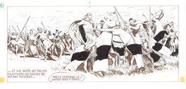 Planche originale - Strip de Robin des Bois « Œil pour œil, dent pour dent ! »