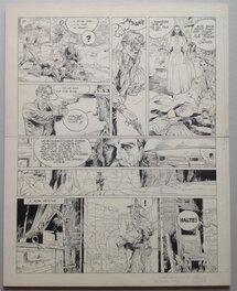 Comic Strip - Blanc-Dumont Planche Originale 34 Jonathan Cartland , BD Éo 1983 Dargaud
