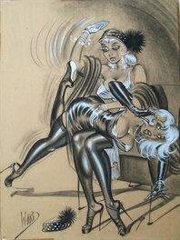 Bill Ward - Spanking - Original Illustration