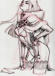 Eric Canete - White Queen - Illustration originale