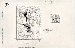 Cedric Nocon - Wildstorm Swimsuit #56 : Emp & Julie - Tandem Surfing - Illustration originale