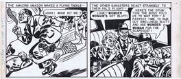 H.G. Peters - Wonder Woman tackles villian 1940's H.G. Peters - Planche originale