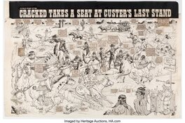 Bill Ward - Cracked Takes a Seat at Custer's Last Stand - Comic Strip
