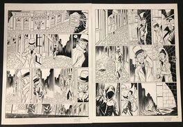 Cyril Trichet - Double-Planche noir et blanc 32-33, Les arcanes du Midi-Minuit tome 13 : L'affaire de la pieuvre - Comic Strip