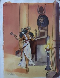 Isabelle Dethan - Sur les terres d'Horus - Illustration originale