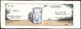 Liniers - La gota que rebasó el vaso (Macanudo). - Comic Strip