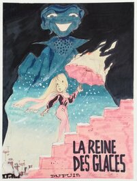 Bernard Hislaire - Bidouille et Violette - La Reine des Glaces - Etude - Œuvre originale