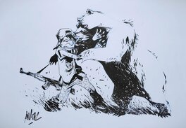 Anlor - L'ours et Kirill - Original Illustration
