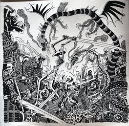 David B. - Couverture DONJON Monsters 13 - Jacquette - Original Cover