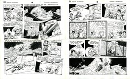 Pierre Seron - 1970 - Les Petits Hommes, " Des Petits Hommes au Brontoxique" - Comic Strip