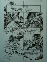 Berni Wrightson - Batman / Aliens #2 - Original art