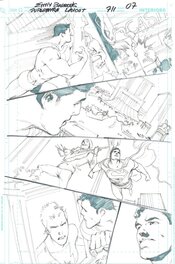 Eddy Barrows - Superman #711 page 7 (layouts) - Œuvre originale