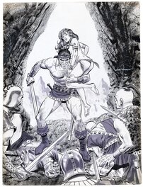 Gray Morrow - The King Is Dead (The Savage Sword of Conan 7) - Illustration originale