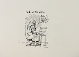 Kim Duchateau - Dieu sur Timder - Illustration originale