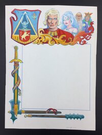 Karel Biddeloo - De Rode Ridder - Mise en couleur originale 4ème plat De Rode Ridder - (1984) - Couverture originale