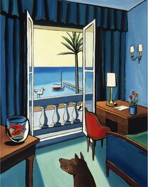 Loustal - Le chien de Matisse - Œuvre originale