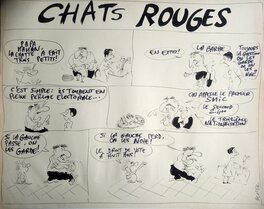 Jean-Marc Reiser - Les chats - Planche originale