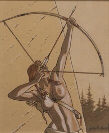 André Juillard - Plume aux vents - Original Illustration